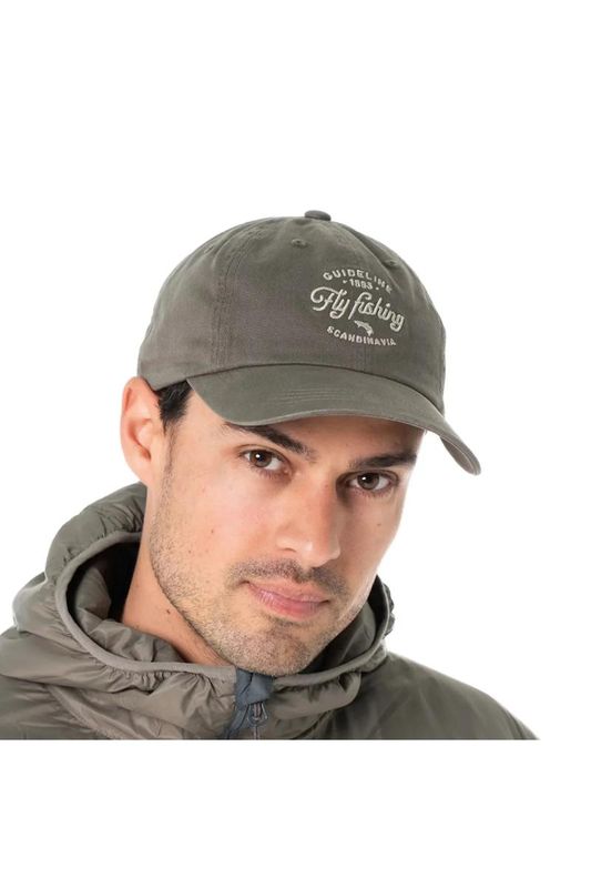 Guideline Fly Fishing Dad Cap - Forest Grey