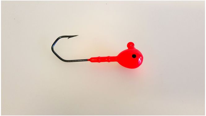 Hovedbilde Jiggskalle Euro Red Fluo ...