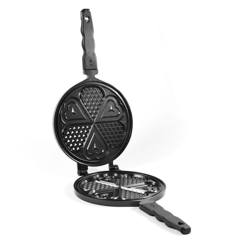 VAFFELJERN ALUMINIUM, RUND DELUXE